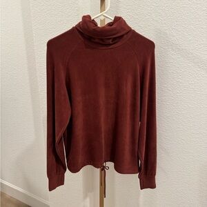 Varley Portland Burnt Red Turtleneck Sweater size Extra Small